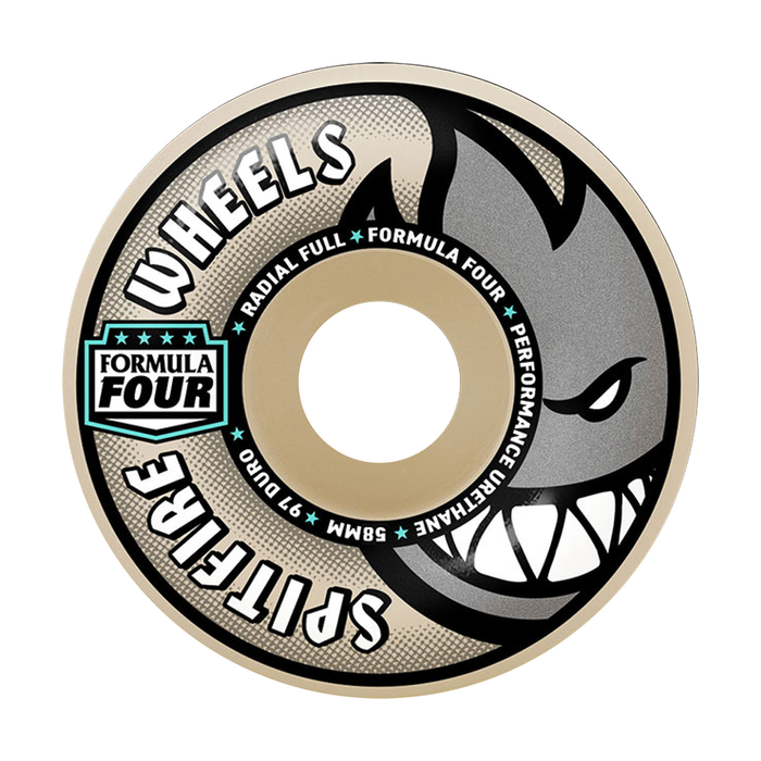 SPITFIRE SPITFIRE WHEELS (JEU DE 4) 58MM F4 97D RADIAL FULL NATURAL