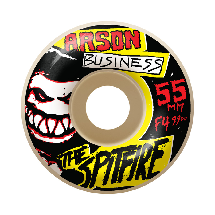 SPITFIRE SPITFIRE WHEELS (JEU DE 4) 55MM F4 99 ARSON BUSINESS CLSC