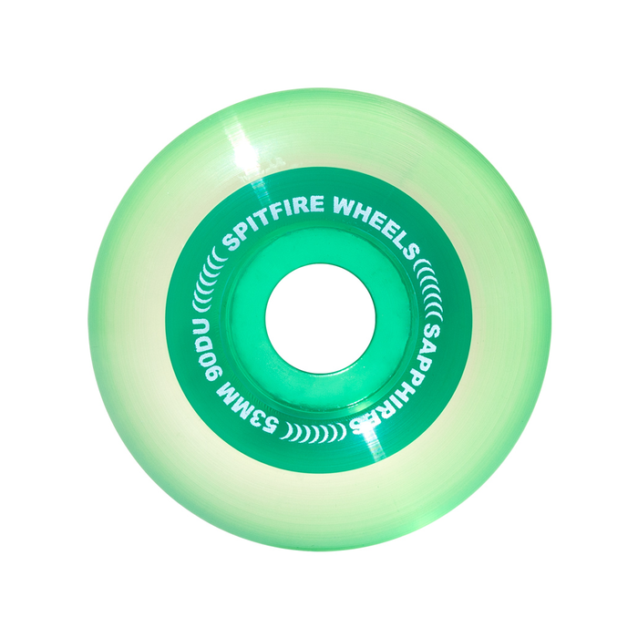 SPITFIRE SPITFIRE WHEELS (JEU DE 4) 53MM 90D SAPPHIRE CLR GRN