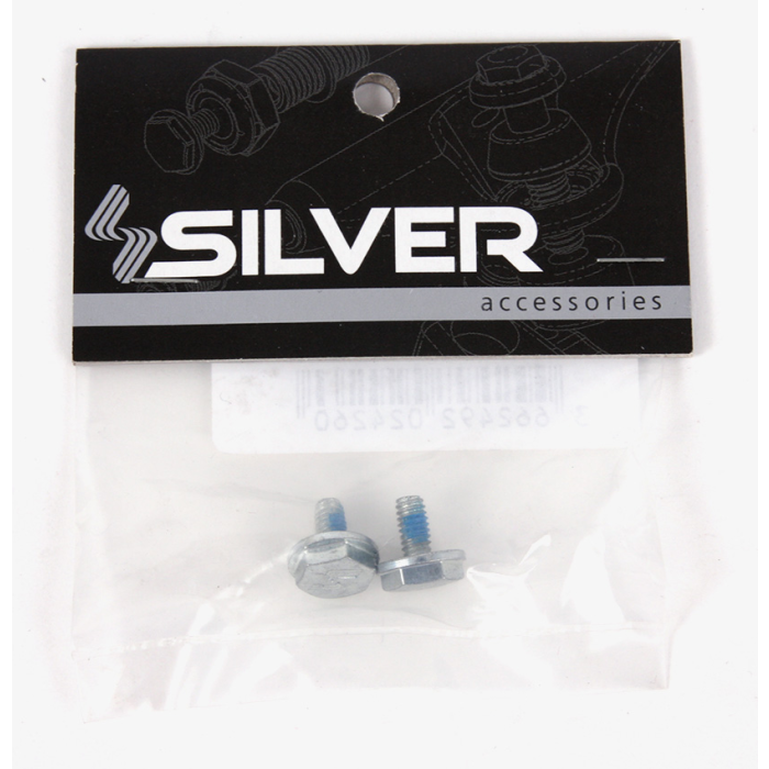 SILVER SILVER AXLE NUTS (JEU DE 2) (ECROU AXE)