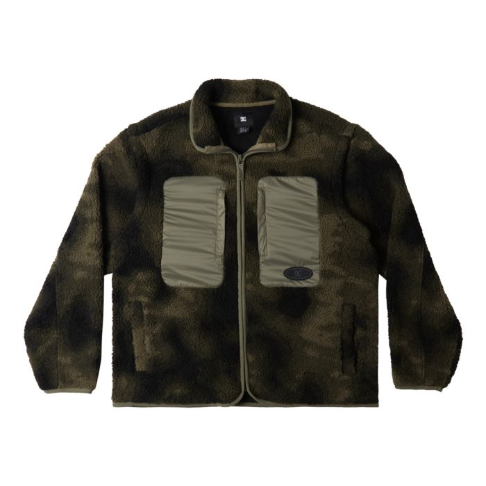 DC TRAVERSE POLAIRE olive overspray print