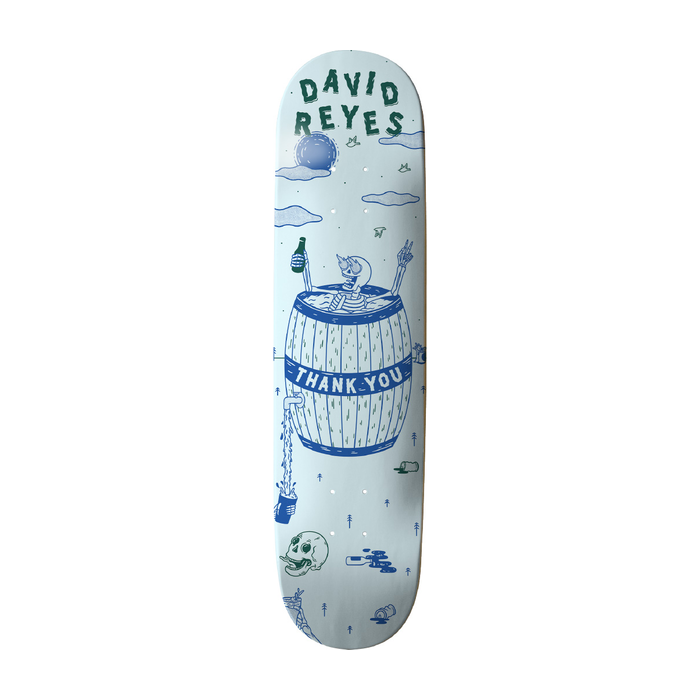THANK YOU THANK YOU DECK DAVID REYES BARRELED 8.0 BLUE