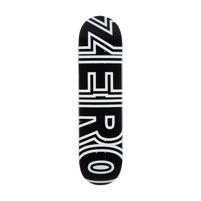 ZERO ZERO DECK CLASSIC BOLD BLACK WHITE 8.0 X 31.6