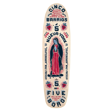 5BORO 5BORO DECK CINCO BARRIOS CRUISER LARGE (NATURAL) 8 X 31.5