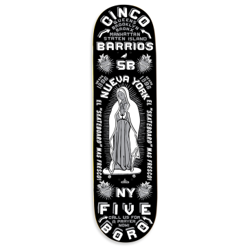 5BORO 5BORO DECK CINCO BARRIOS BLACK 8.25 X 32