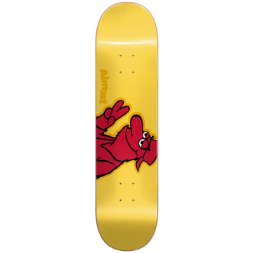 ALMOST ALMOST DECK RED HEAD HYB YELLOW 8.125 X 31.66