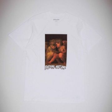ANGEL WITH DEMONIC ANGEL TEE white