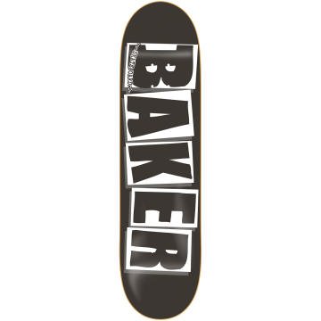 DECK BRAND LOGO BLK WHT 8.25 X 31.75