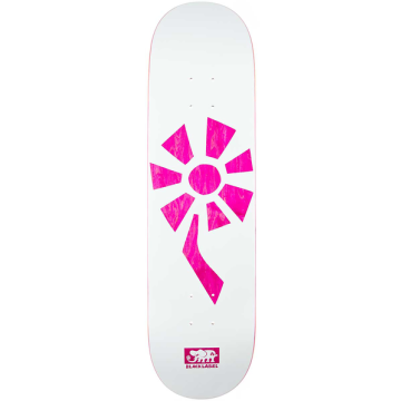 BLACK LABEL BLACK LABEL DECK FLOWER POWER 8.25 X 32.12 WHITE PINK