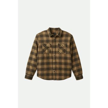 BOWERY QUILTED FLANNEL woodsmoke black