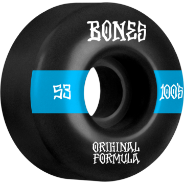 WHEELS (JEU DE 4) 100'S 53MM V4 #14 BLACK WIDE