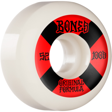 WHEELS (JEU DE 4) 100'S 52MM V5 #4 WHITE SIDECUT