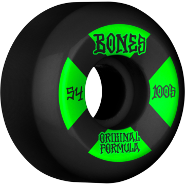 WHEELS (JEU DE 4) 100'S 54MM V5 #4 BLACK SIDECUT