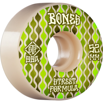 WHEELS (JEU DE 4) STF 52MM V2 RETROS 99A WHITE LOCKS