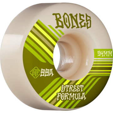 WHEELS (JEU DE 4) STF 54MM V4 RETROS 99A WHITE WIDE