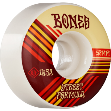WHEELS (JEU DE 4) STF 53MM V4 RETROS 103A WHITE WIDE