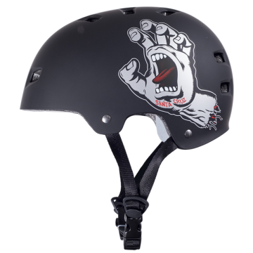 HELMET (CASQUE) SCREAMING HAND BLACK + MOUSSES