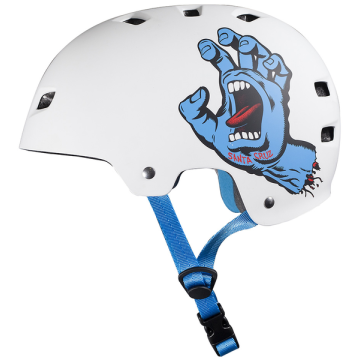 HELMET (CASQUE) SCREAMING HAND WHITE + MOUSSES