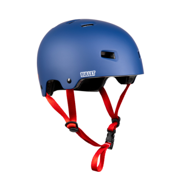 BULLET BULLET HELMET (CASQUE) SANTA CRUZ STRIP LOGO BLUE+ MOUSSES