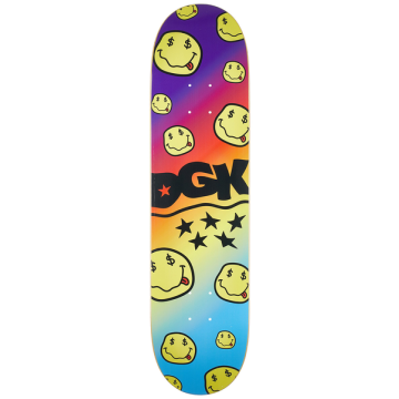 DGK DGK DECK SMILEY RAINBOW 8.06