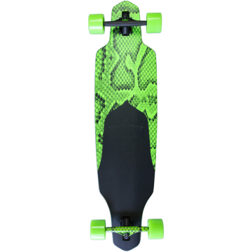 COMPLETE LONGBOARD CHANNEL SNAKESKIN 38.0 X 9.3 GRN