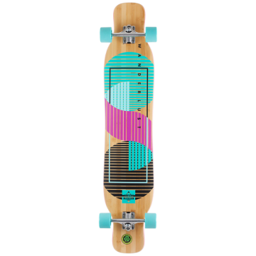 DUSTERS DUSTERS COMPLETE LONGBOARD WANDERLUST 47 TEAL PURPLE