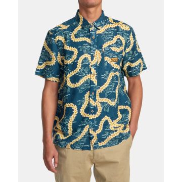 RVCA EXOTICA SHIRT duck blue