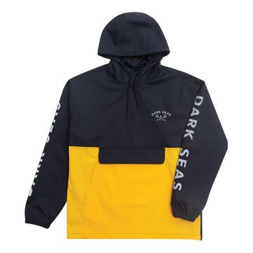 FOUL WEATHER STORM ANORAK JACKET navy gold