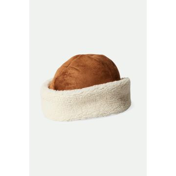 GINSBURG HAT toffee off white