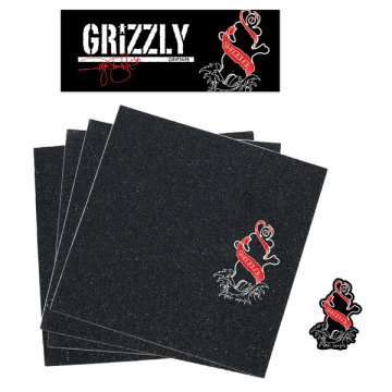 GRIZZLY GRIZZLY GRIP PLAQUE PRO SHECKLER INKED RED 9 X 33