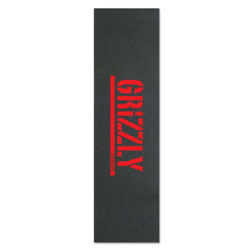GRIZZLY GRIZZLY GRIP PLAQUE STAMP PRINT RED 9 X 33