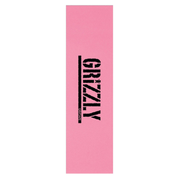 GRIZZLY GRIZZLY GRIP PLAQUE STAMP PINK BLACK 9 X 33