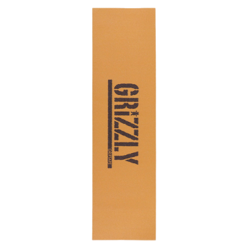 GRIZZLY GRIZZLY GRIP PLAQUE STAMP ORANGE BLACK 9 X 33