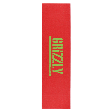 GRIZZLY GRIZZLY GRIP PLAQUE STAMP RED GREEN 9 X 33