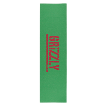 GRIZZLY GRIZZLY GRIP PLAQUE STAMP GREEN RED 9 X 33
