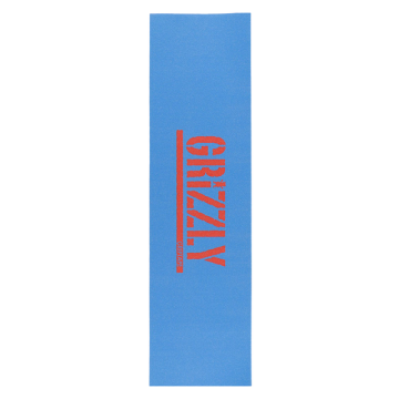 GRIZZLY GRIZZLY GRIP PLAQUE STAMP BLUE ORANGE 9 X 33