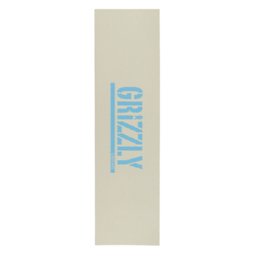 GRIZZLY GRIZZLY GRIP PLAQUE STAMP LIGHT GREY BLUE 9 X 33