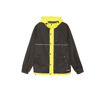 STUSSY HONEYCOMB HOODED COACH JACKET black