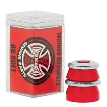 INDY INDEPENDENT BUSHINGS (JEU DE 4) CONICAL SOFT 88A RED