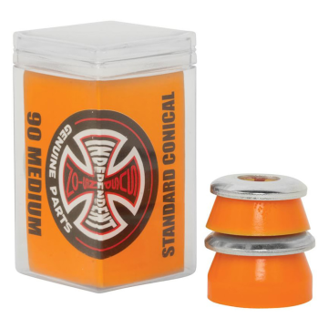 INDY INDEPENDENT BUSHINGS (JEU DE 4) CONICAL MEDIUM 90A ORANGE