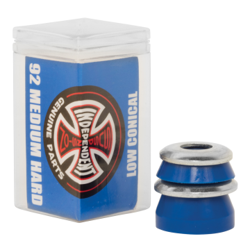 INDY INDEPENDENT BUSHINGS (JEU DE 4) LOW CONICAL MEDIUM 92A BLUE
