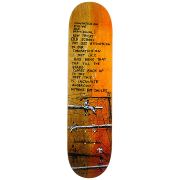 KROOKED KROOKED DECK MANDERSON XEROX ORANGE 8.06 X 31.8
