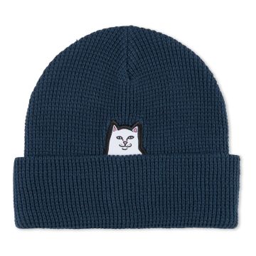 RIPNDIP LORD NERMAL WAFFLE KNIT BEANIE navy