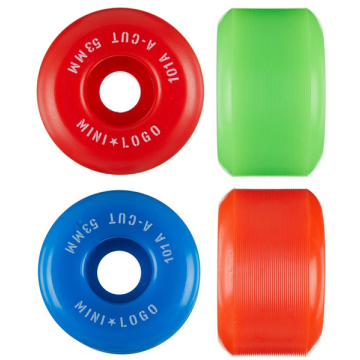 MINI LOGO MINI LOGO WHEELS (JEU DE 4) 53MM A-CUT II 101A ASSORTED