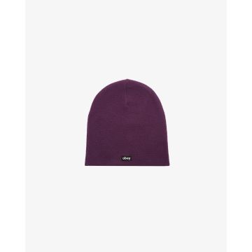 LABEL BEANIE imperial purple