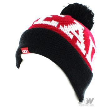OTAKU HEADSHOT BEANIE black red