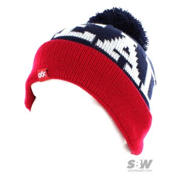 OTAKU HEADSHOT BEANIE navy red