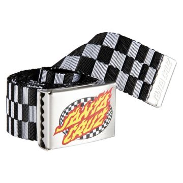 SANTA CRUZ OVAL CHECK FLAME BELT beat check