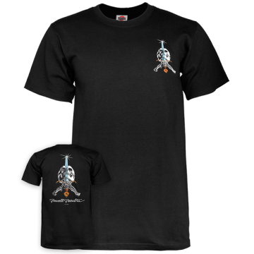 POWELL PERALTA SKULL AND SWORD TEESHIRT black