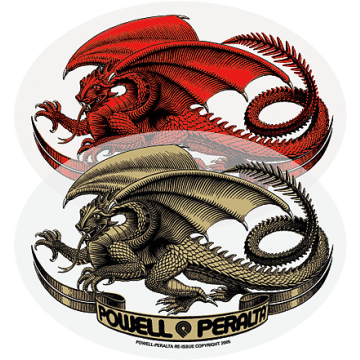 POWELL PERALTA POWELL PERALTA STICKERS OVAL DRAGON 5